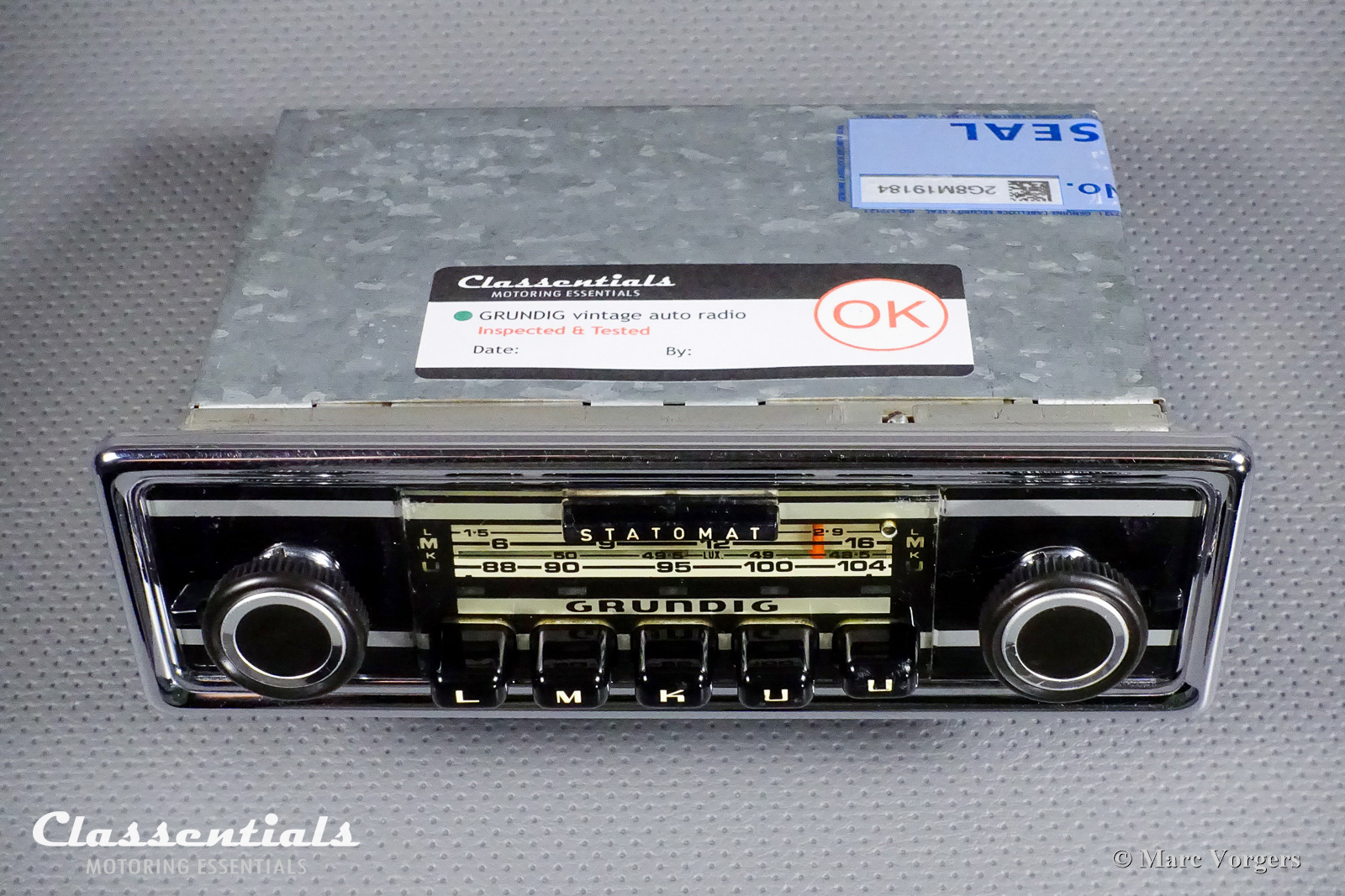 GRUNDIG Weltklang Statomat WK 4800 Vintage Original Top-End Auto Radio Italian German Cars 1971 – 1976, Classentials Bluetooth