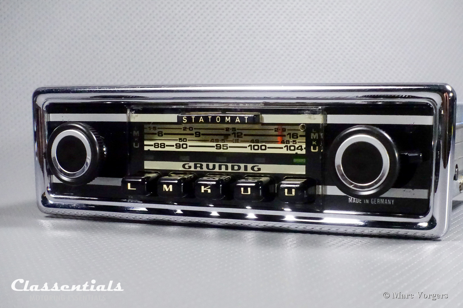 GRUNDIG Weltklang Statomat WK 4800 Vintage Original Top-End Auto Radio Italian German Cars 1971 – 1976, Classentials Bluetooth