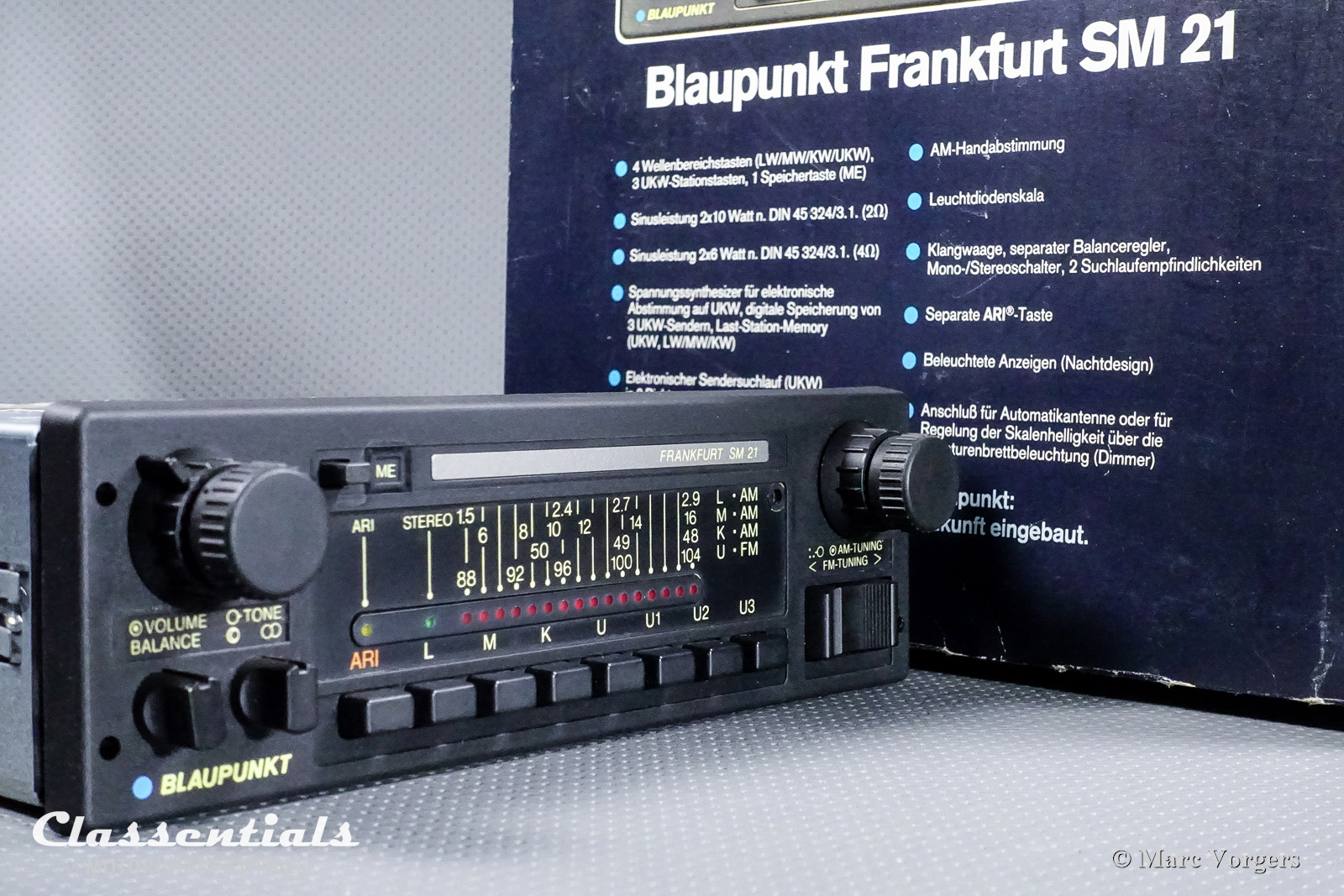 Blaupunkt Bluespot Frankfurt SM 21 1981 HIGH-END Vintage Original 1-DIN Auto Radio European Cars 1981 -1987 Classentials Stereo Bluetooth