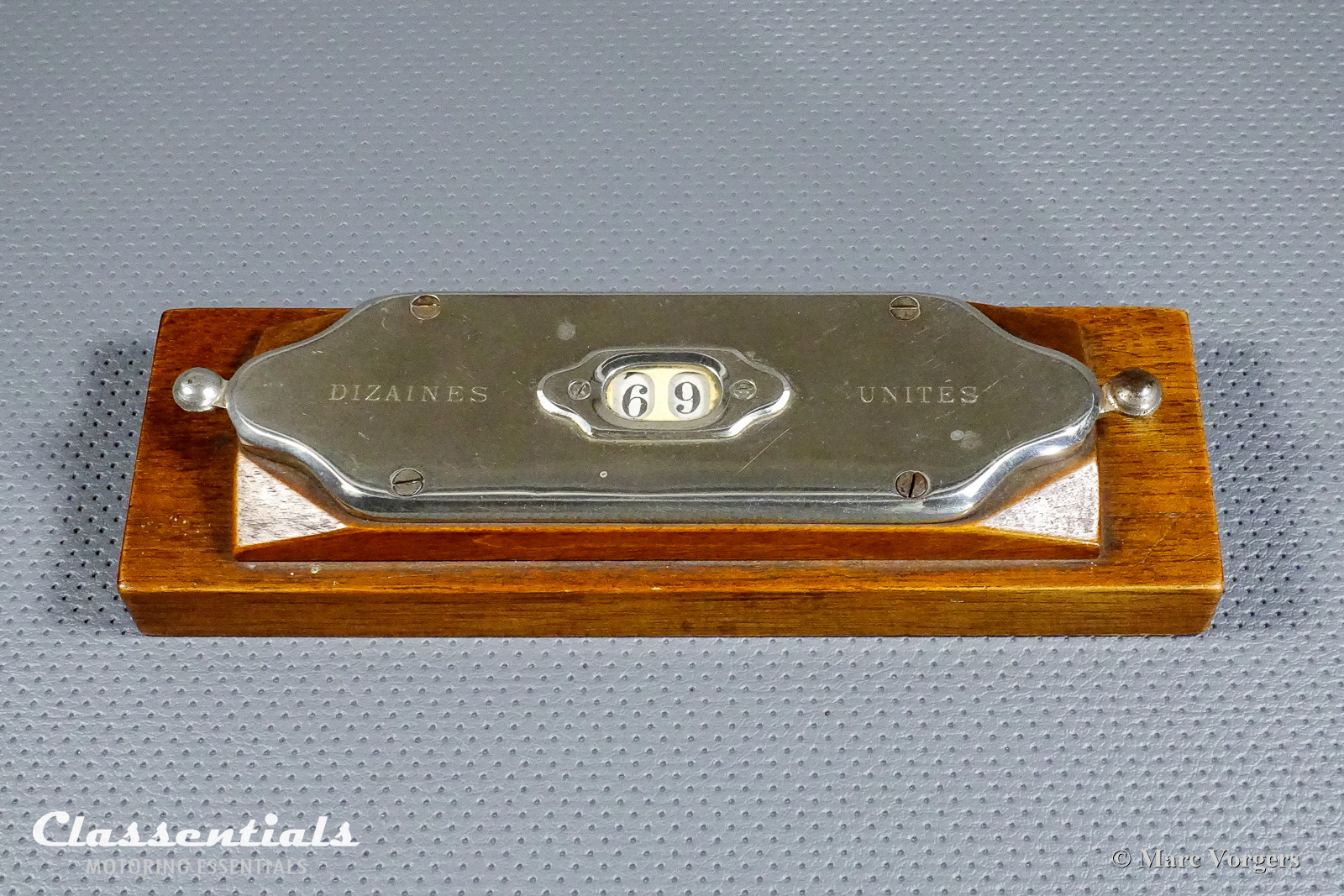 1900 1920s Nickel Plated Motor Racing Lap Counter Scorer Brooklands Le Mans Grand Prix Bentley Bugatti Mercedes Sunbeam