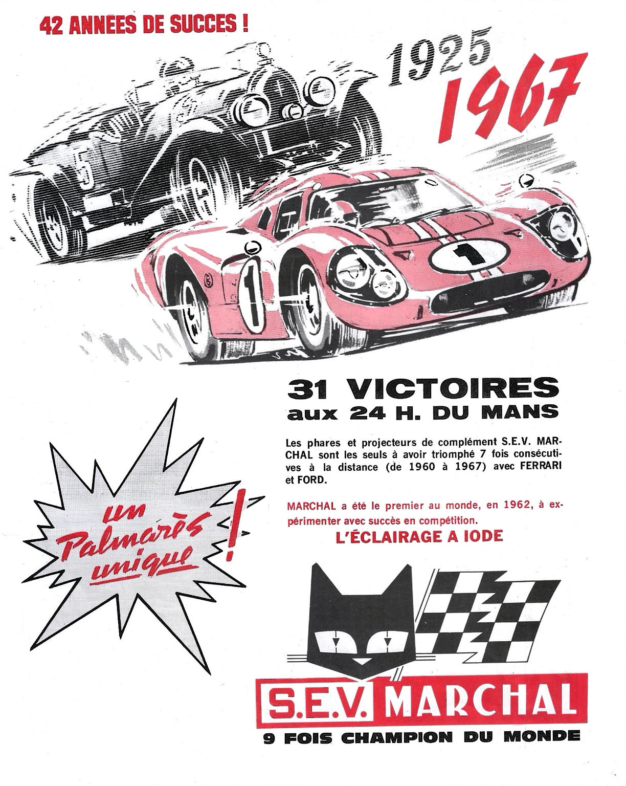 Marchal 662 spot lamps le mans